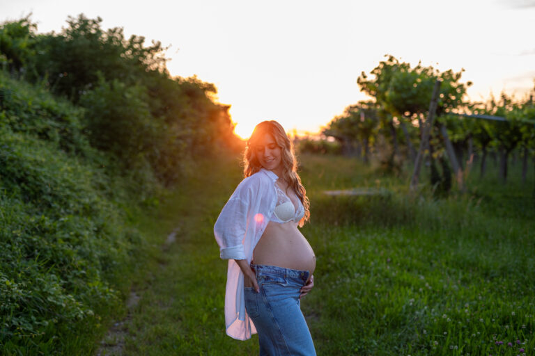shooting fotografico di gravidanza borghetto